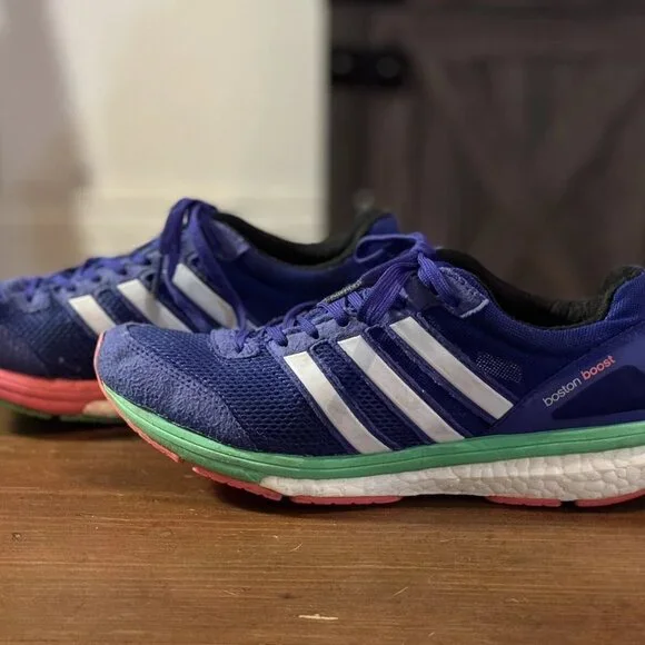 Adidas Adizero Boston Boost 5 Women’s Blue Running Shoes Size US 7 UK 5.5 - Picture 2 of 6